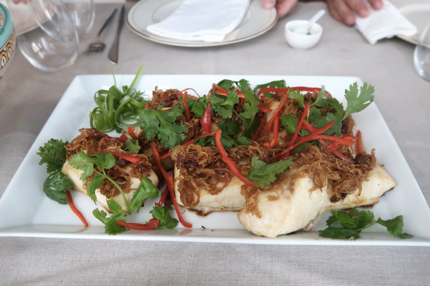 Broiled Sea Bass Angkor Chef