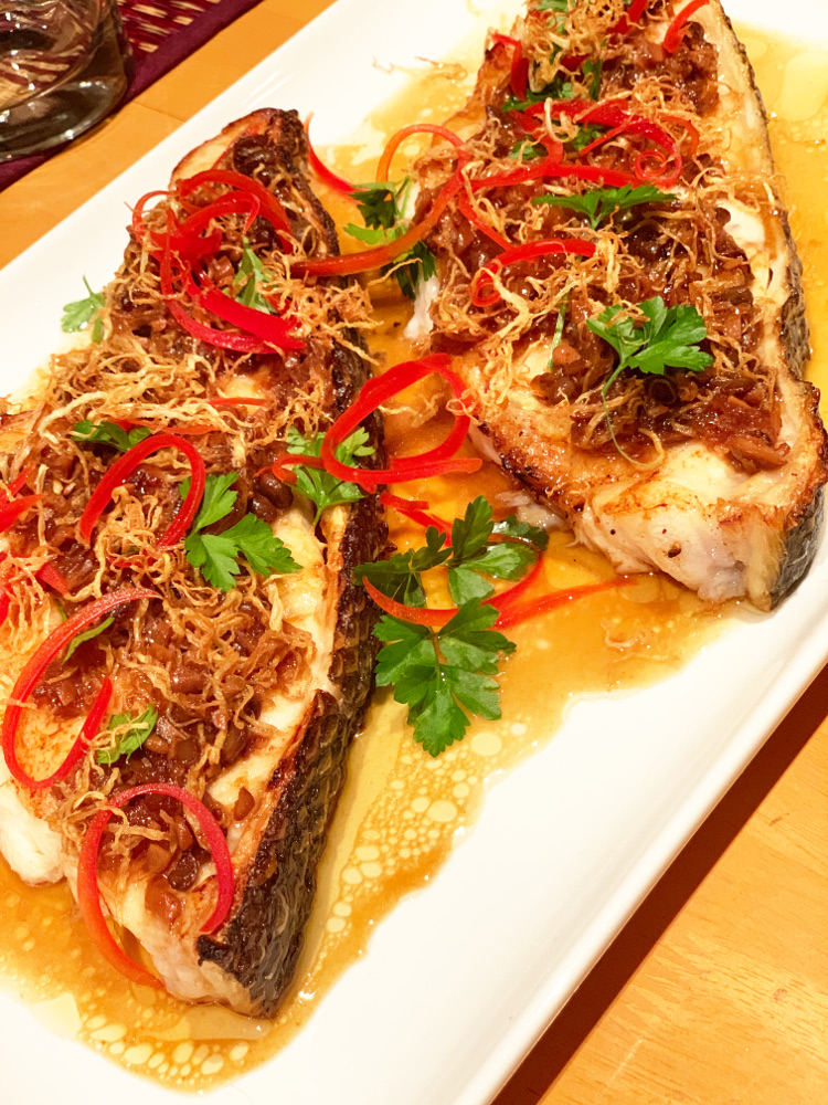Broiled Sea Bass Angkor Chef